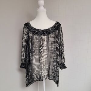 H&M Sheer Blouse